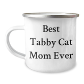 Tabby Cat Mom Ever's Funny Camping Mug Gifts for Men on Father's Day - Gifts from Family - Image 1